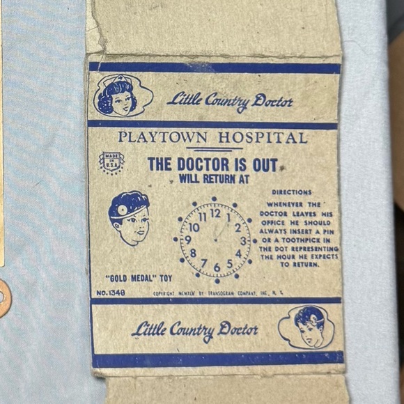 Vintage Little Country Doctor Toy Set by Transogram – Most Parts, Original Box - Picture 15 of 16